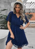 Aurora Boho Mini Dress Blue